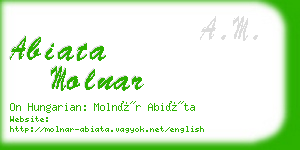 abiata molnar business card